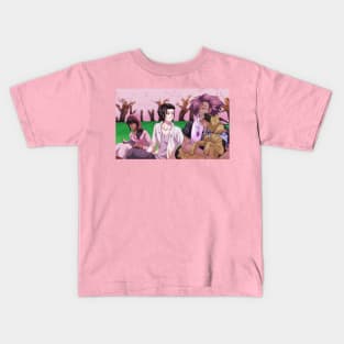 Cherry Blossom Picnic Kids T-Shirt